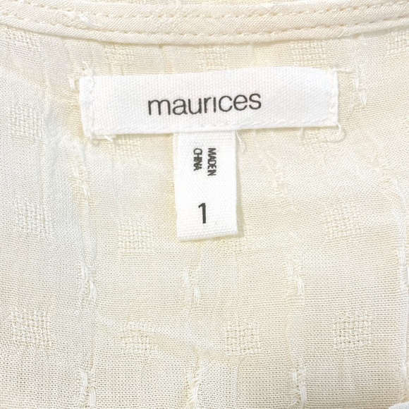 Maurices Peasant Blouse Size 1 - Picture 8 of 10